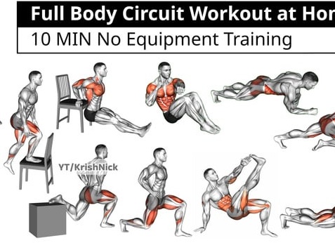 Домашний спортзал: упражнения для всего тела