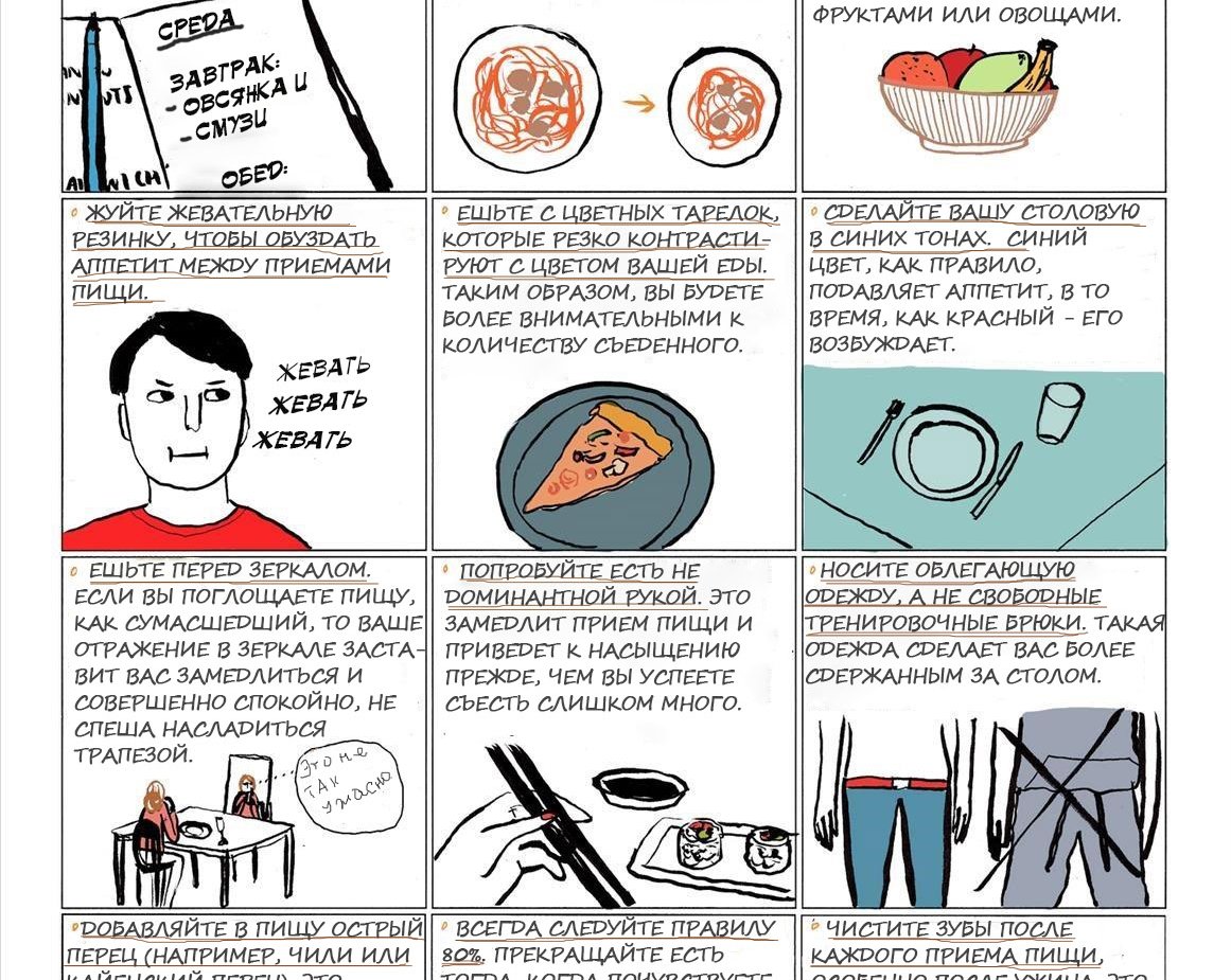 ИНФОГРАФИКА: 15 маленьких секретов здорового питания от Юми Сакугава