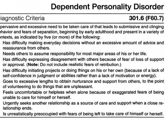 Как не дать зависимому расстройству личности расцвести